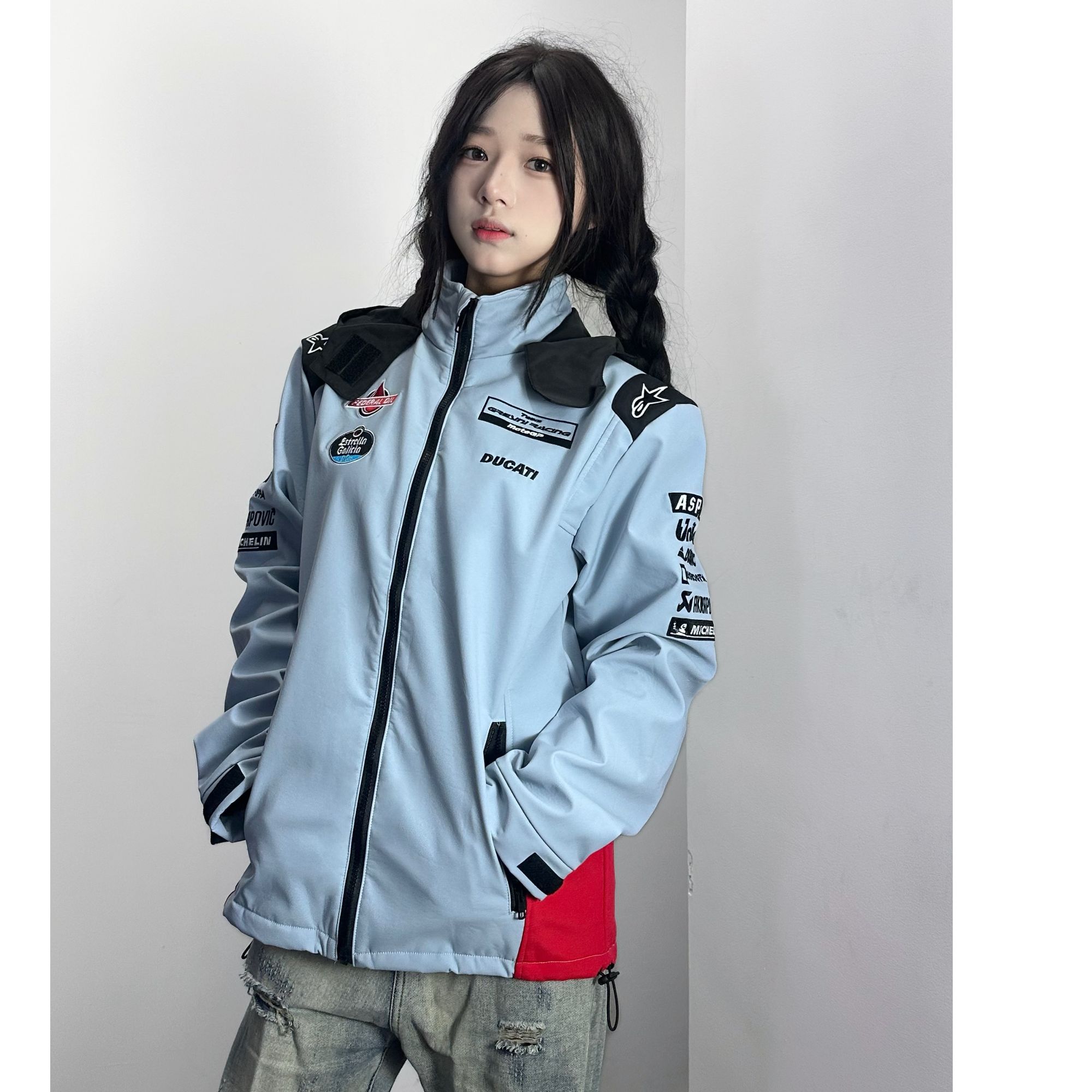 格雷西尼新款motoGP杜卡迪马王同款DucatiGPTeam款 A星冲锋衣防水