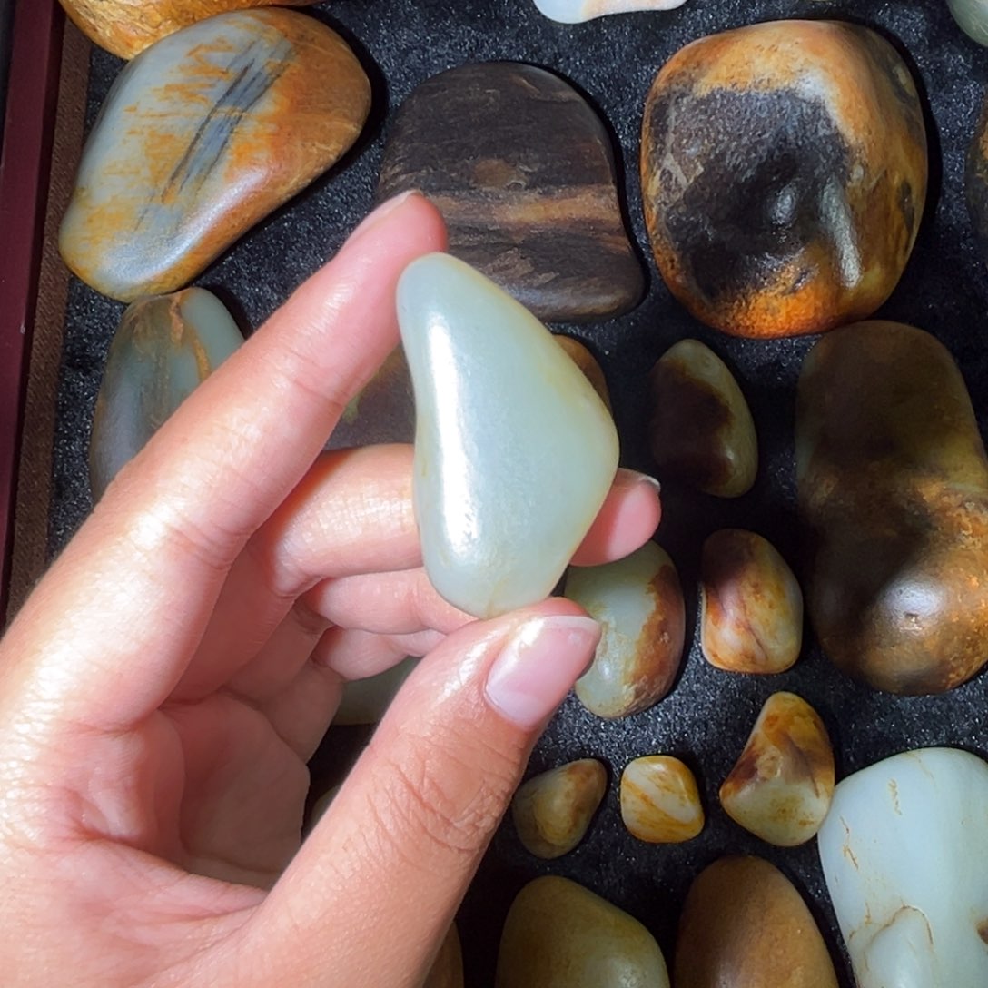 和田玉未镶嵌挂件24.6