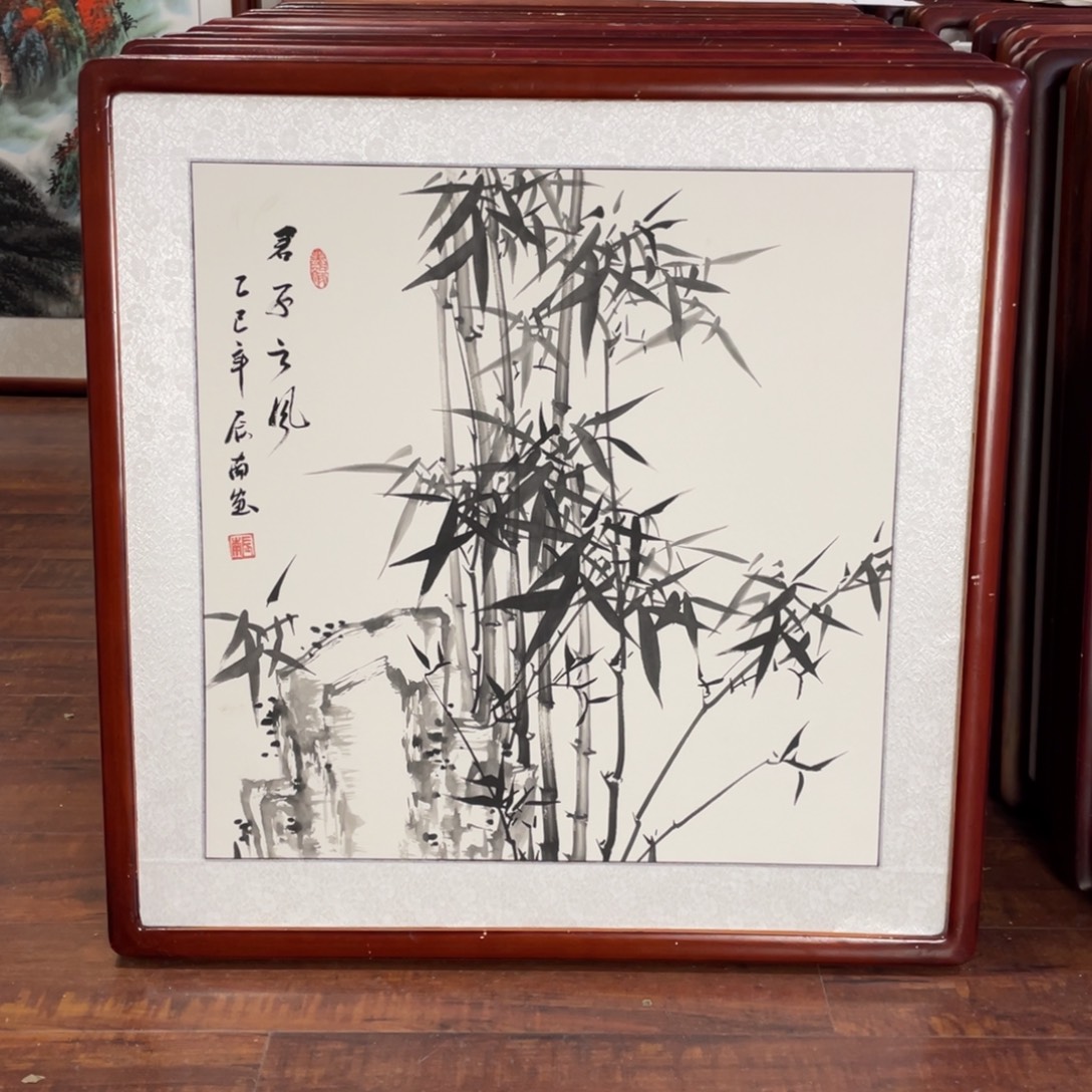 国画带框尺寸63*63厘米