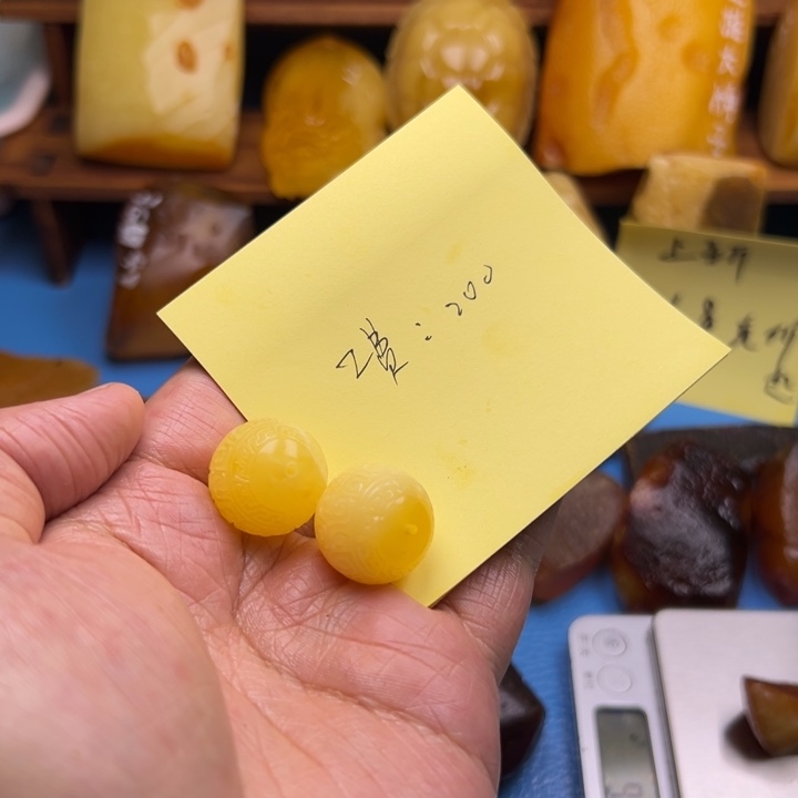 兜***糖未镶嵌定制琥珀12345678