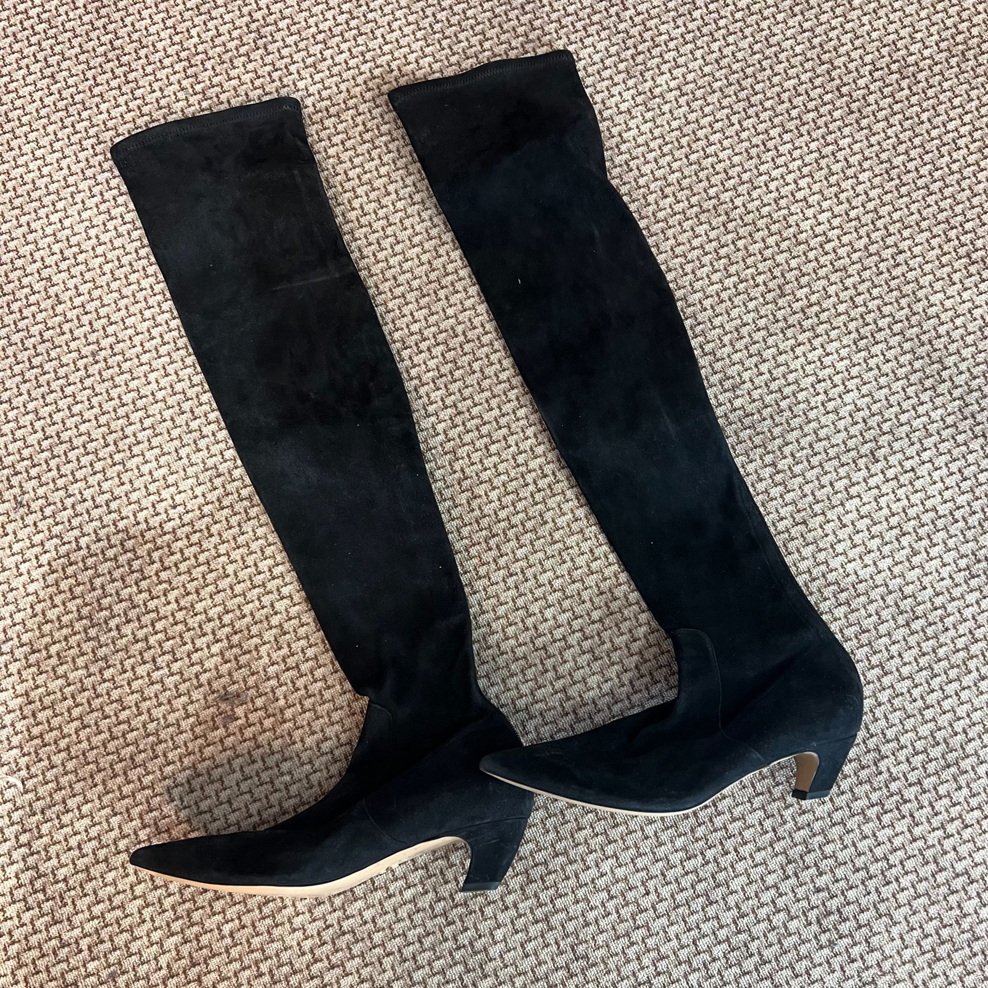 99新 DIOR/迪奥 长筒靴/38码/跟高5cm/LZ0611HD999