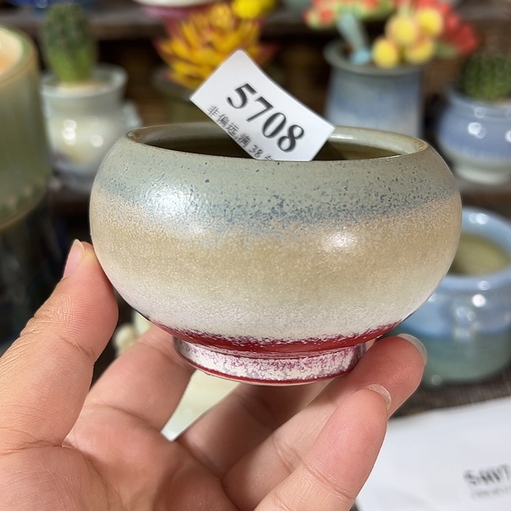 口6 手工花盆满30包邮