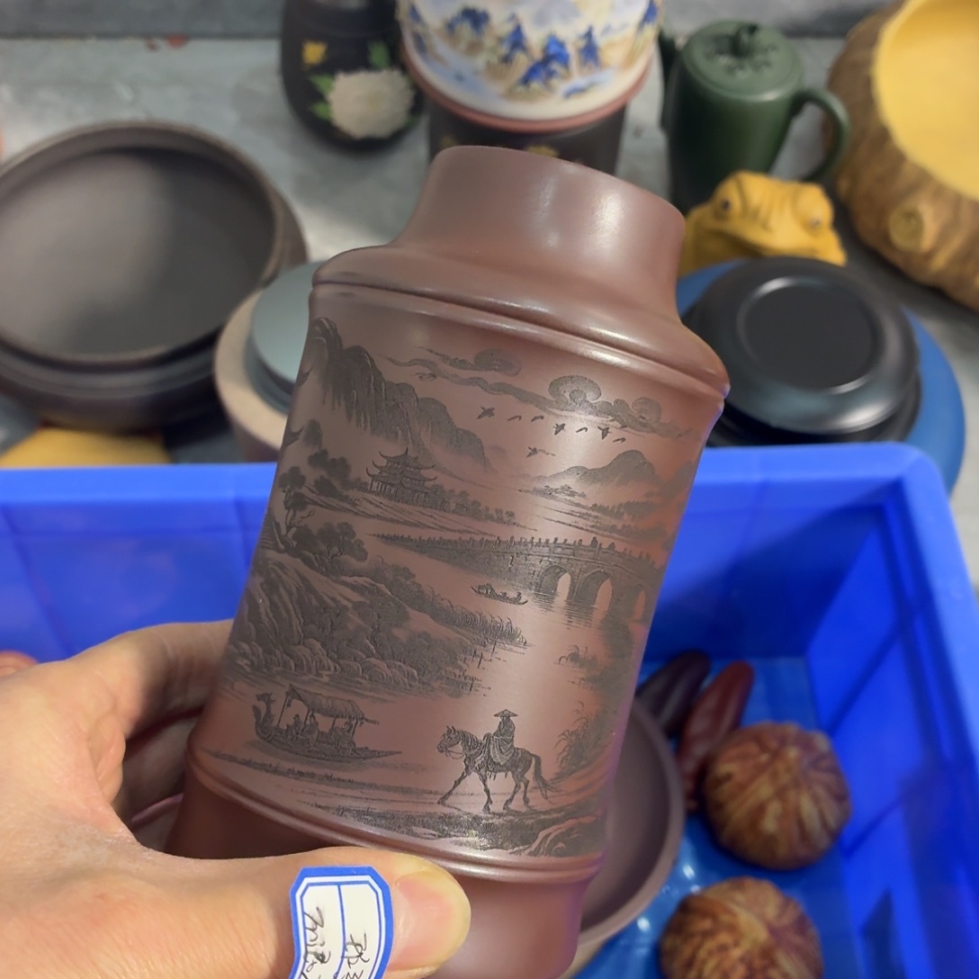 紫砂茶杯瑕疵不退不换介意勿拍