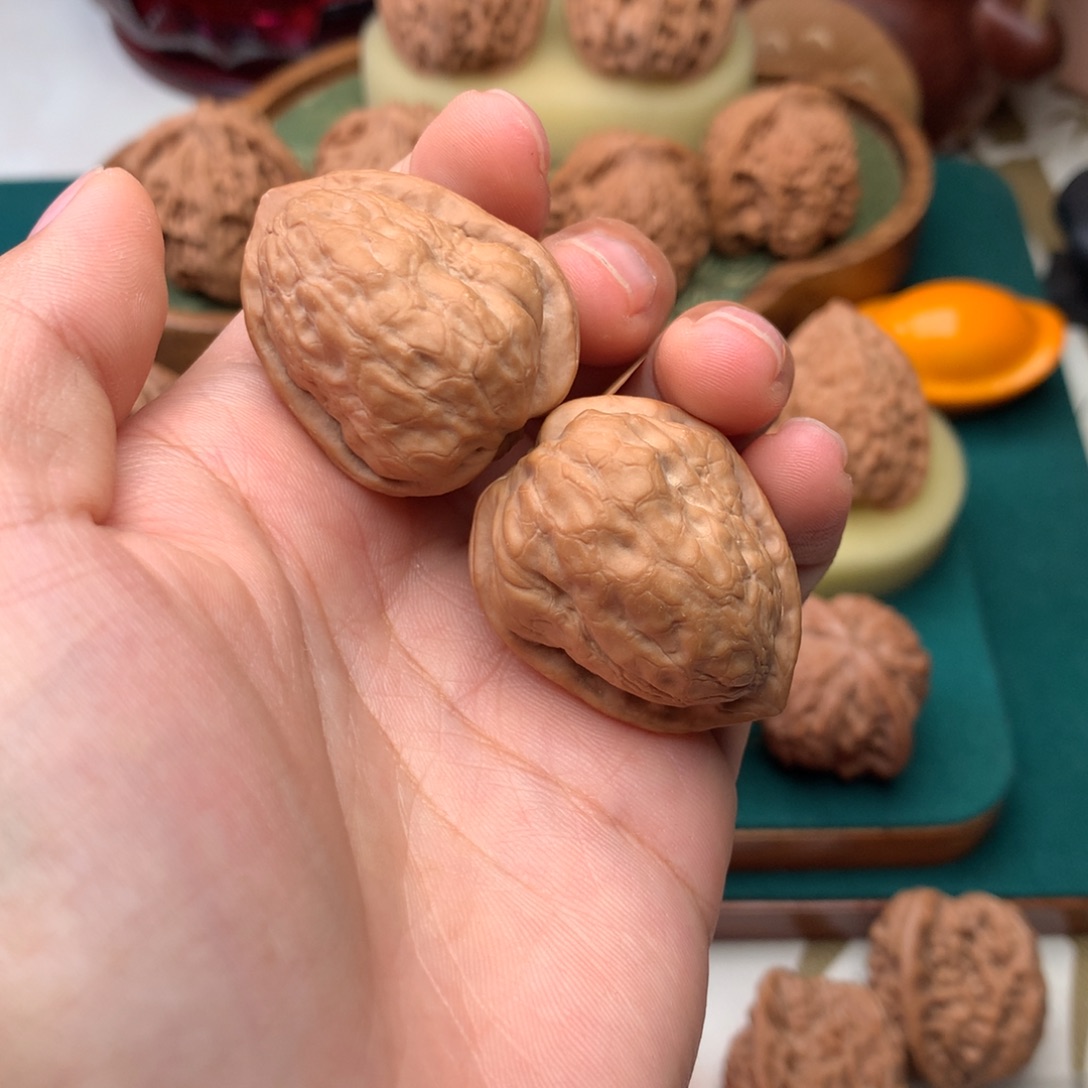 文玩核桃把件石子金蟾30