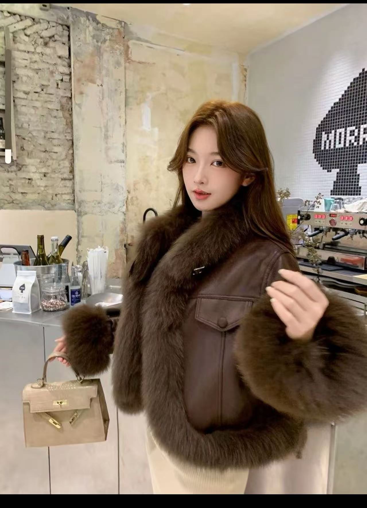 【WEIJIA.维嘉】时尚百搭气质高级轻奢秋冬短款皮草外套 09