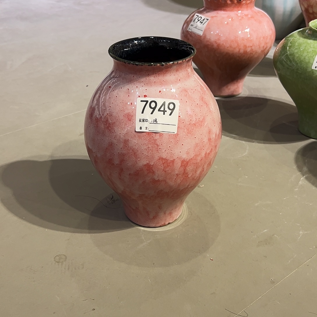 瓶7949高25.5口8陶瓷花瓶无孔