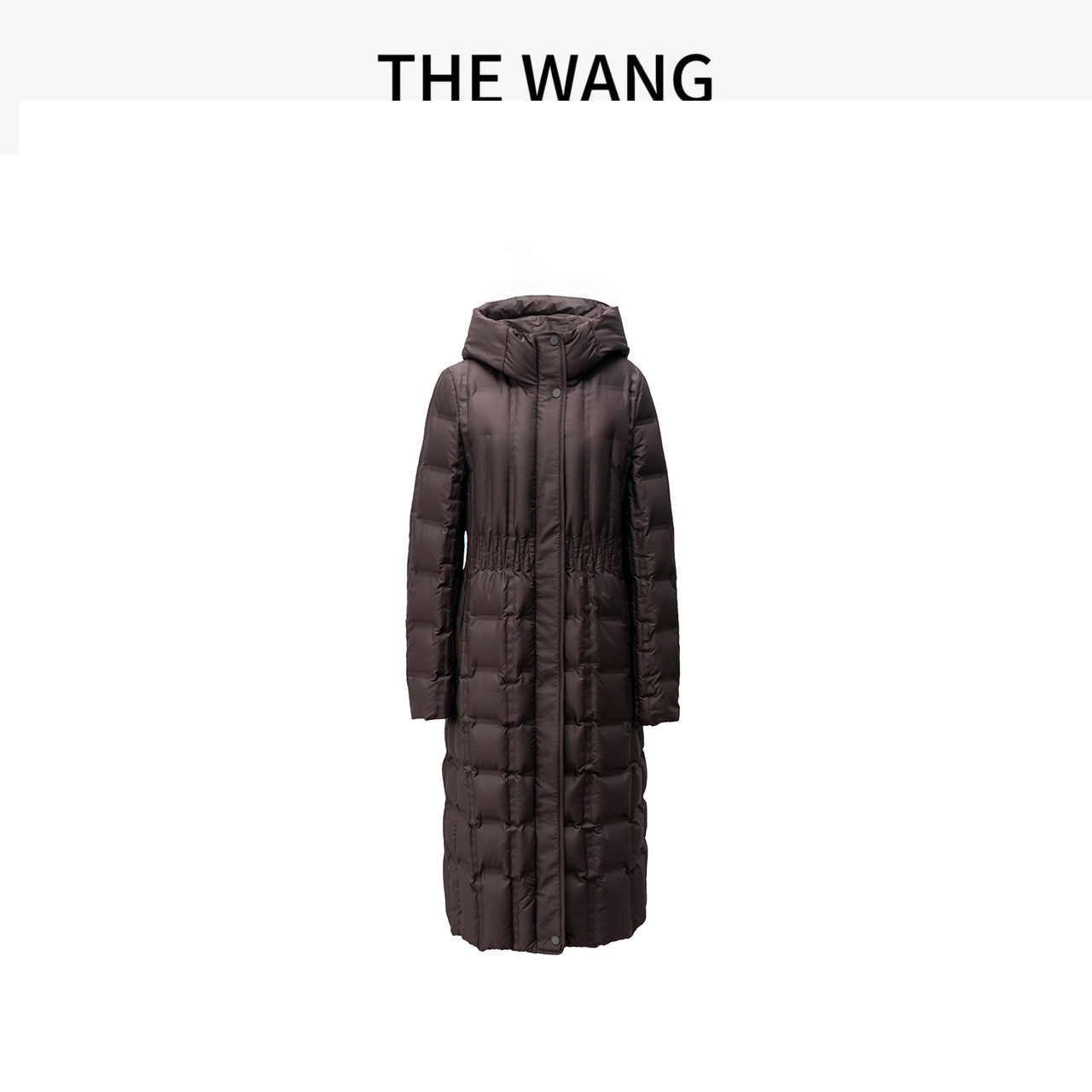 2025新款长款连帽鹅绒服中长款 女士轻便保暖羽绒YSW1523