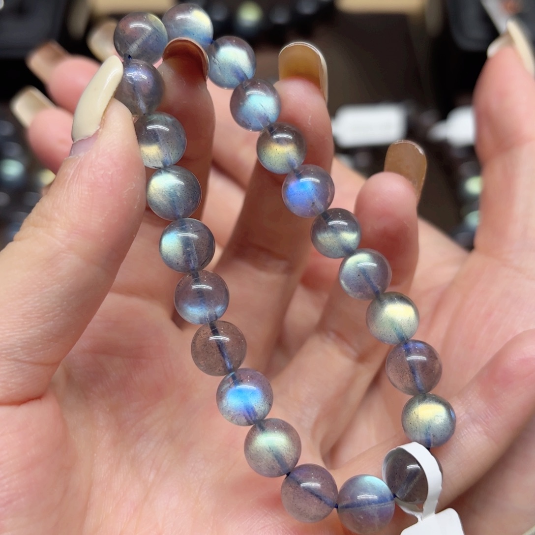 未镶嵌手链长石8.6mm左右