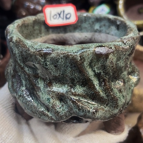 红陶粗陶花盆手工