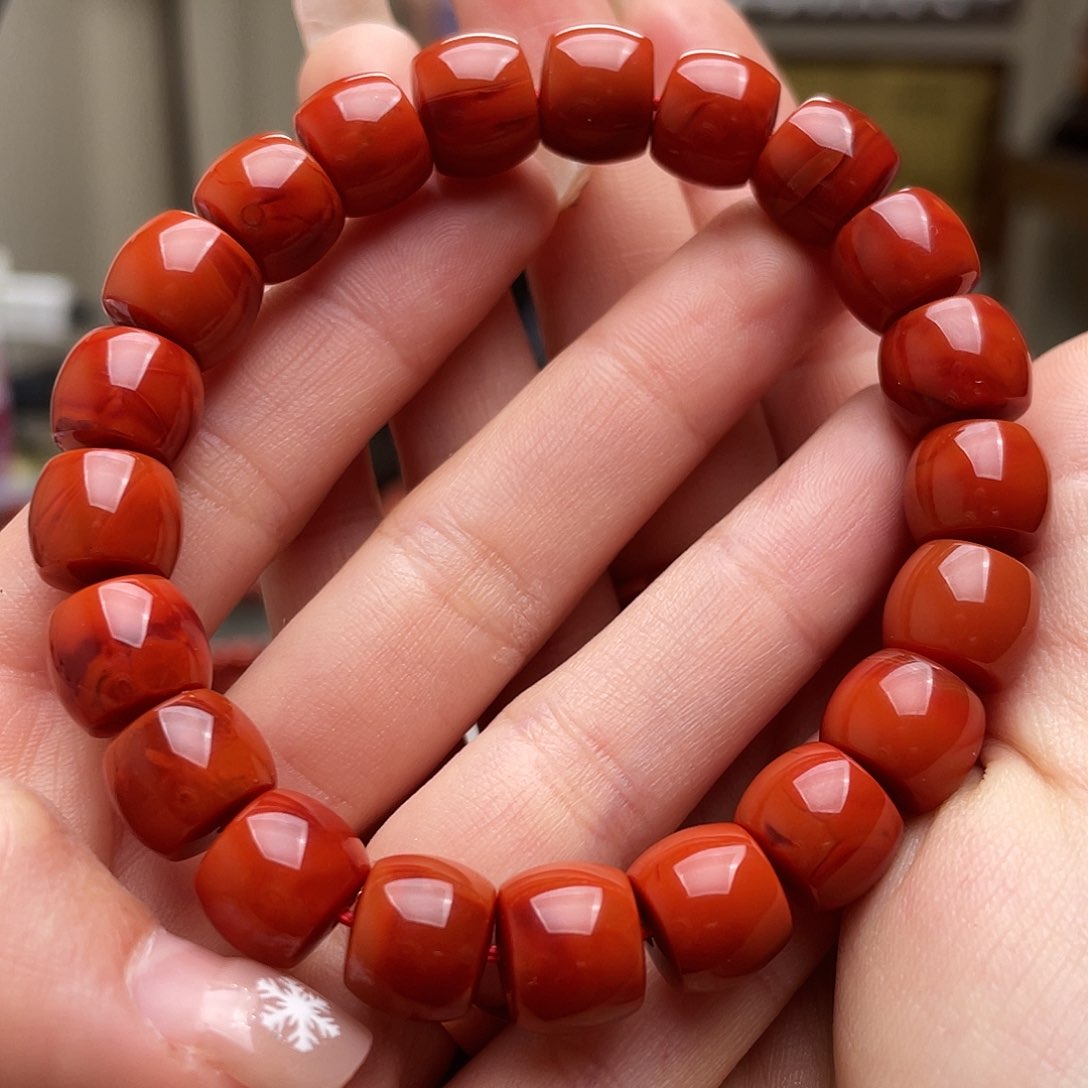 南红玛瑙手链未镶嵌