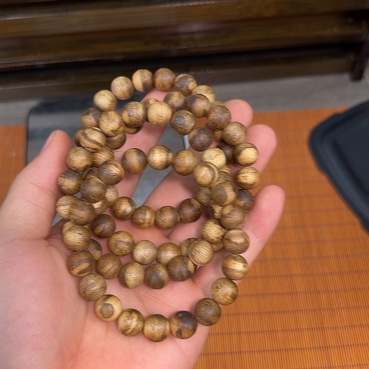 手串沉香10mm单圈虎斑棋多样性发一条