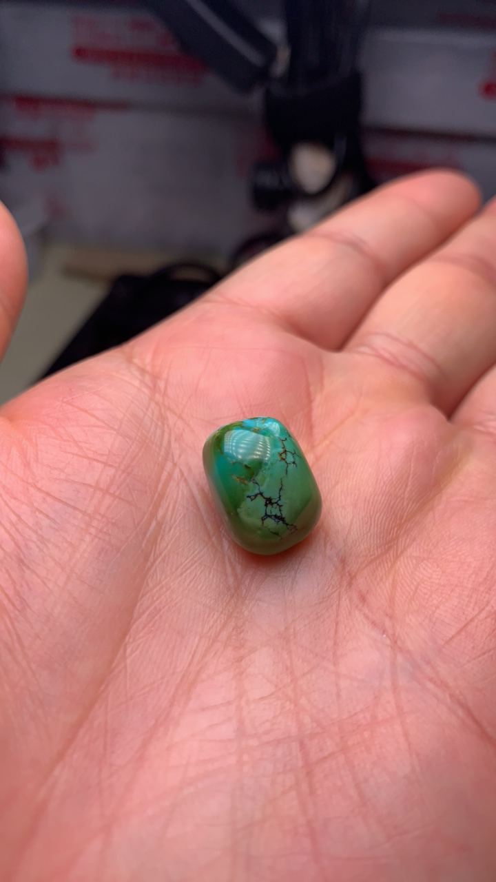 湖北原矿绿松石珠子