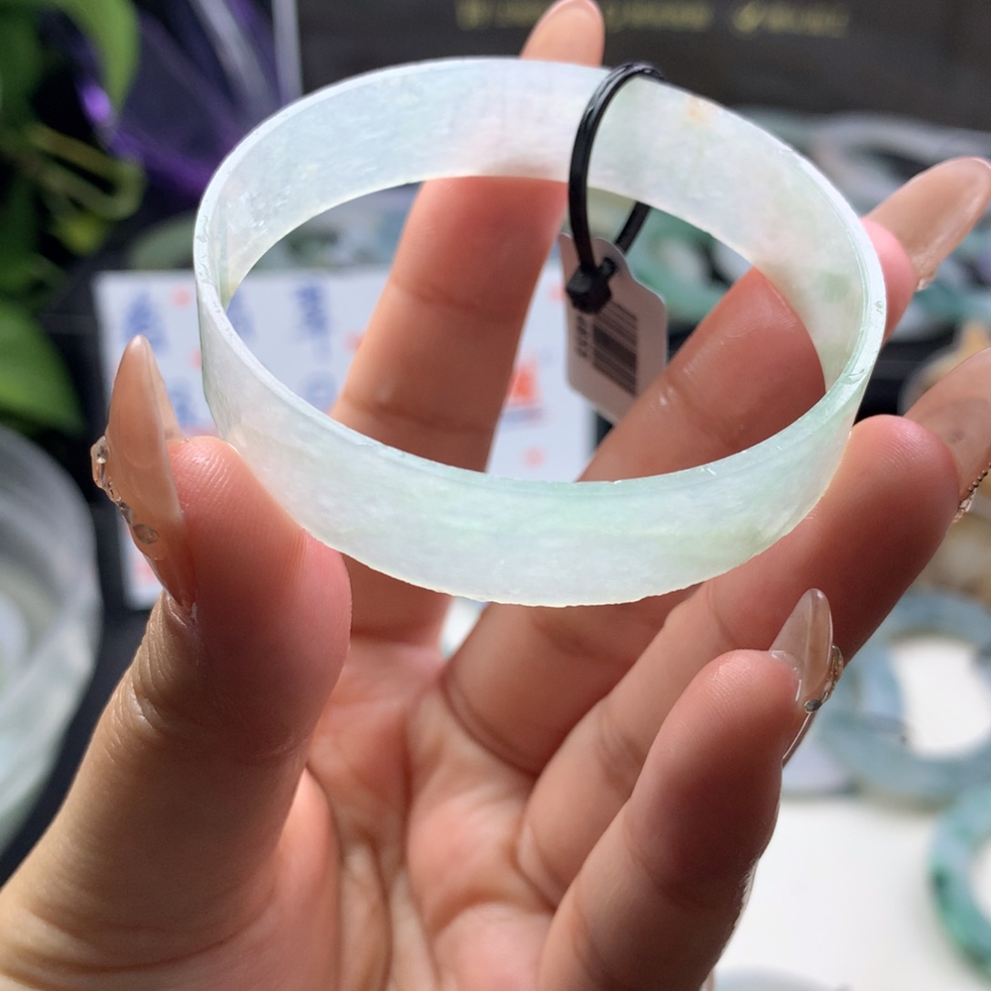 定制翡翠叮当镯 未镶嵌52/53 