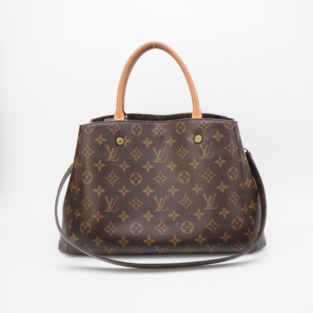 95新 LouisVuitton/路易威登 LV路易威登蒙田中号老花手提包12116
