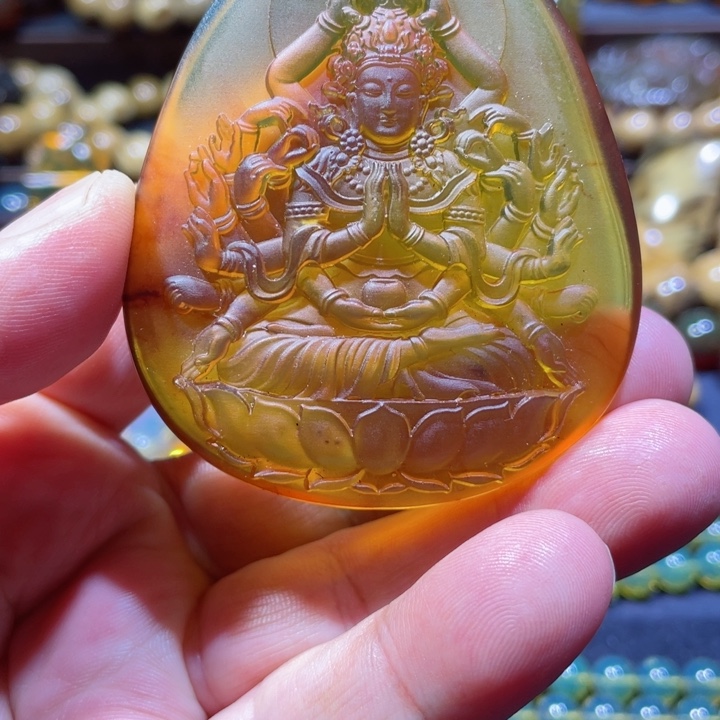 琥珀手链未镶嵌天然