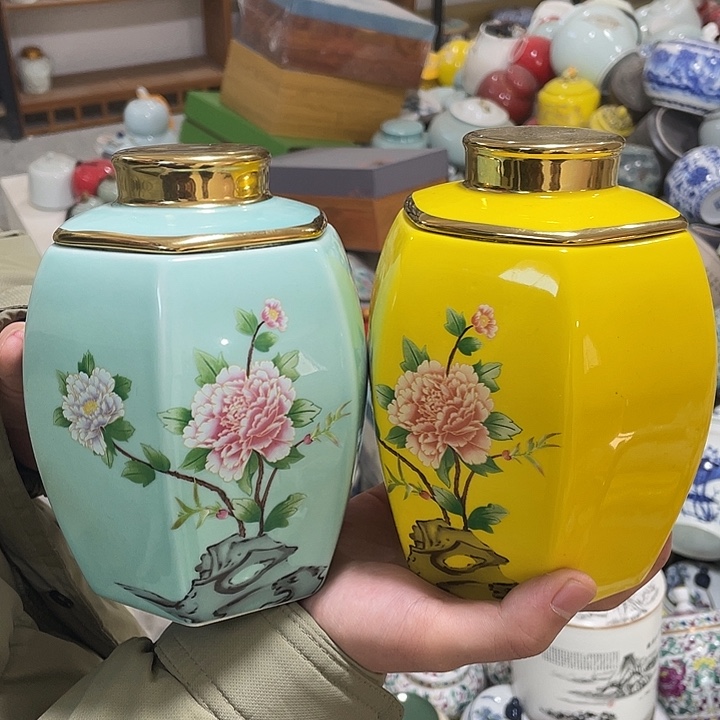 微瑕陶瓷茶叶罐密封罐