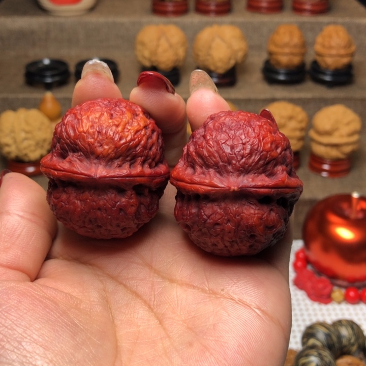 文玩核桃把件盛****儿11凤团绣球