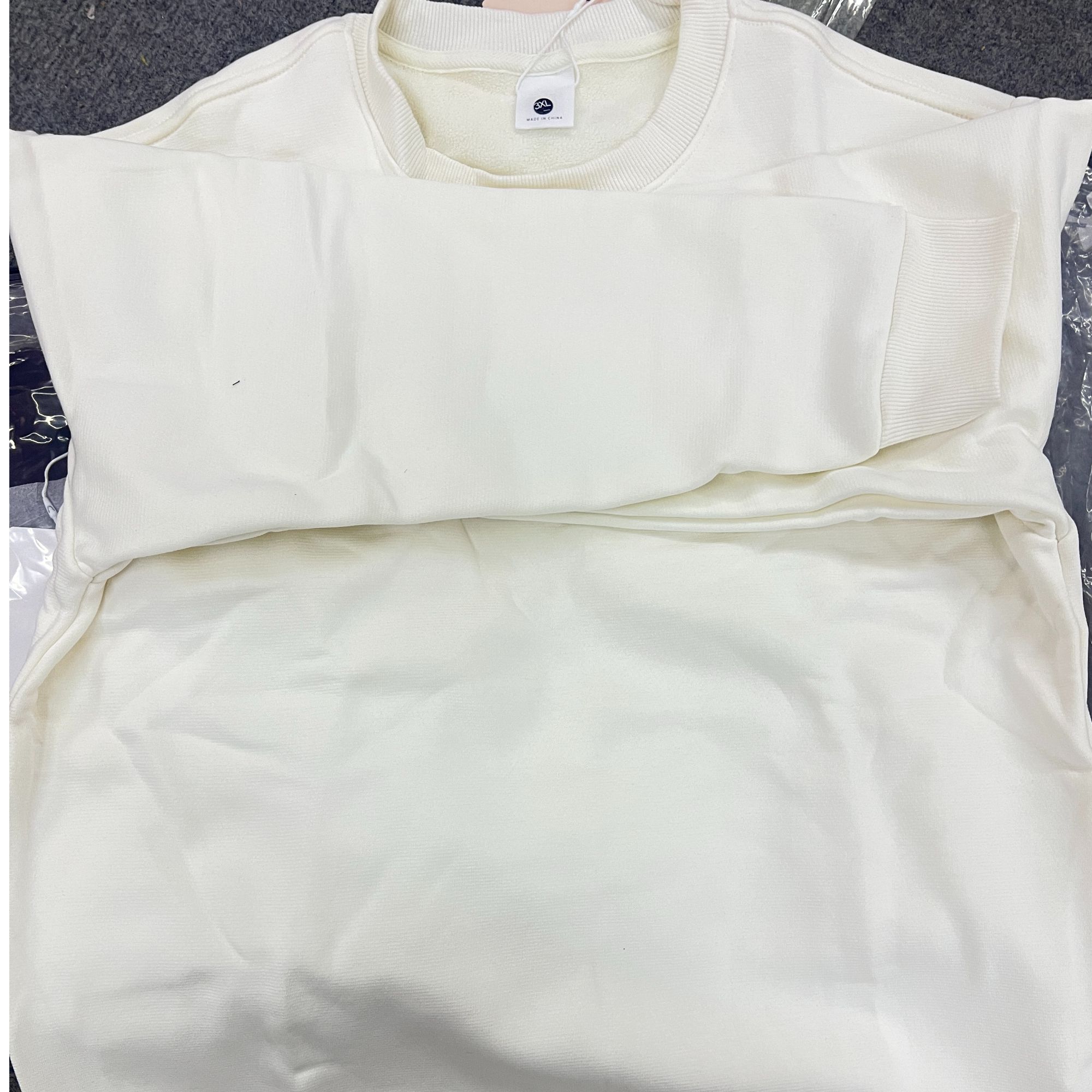 长袖常规款螺纹圆领卫衣Sup