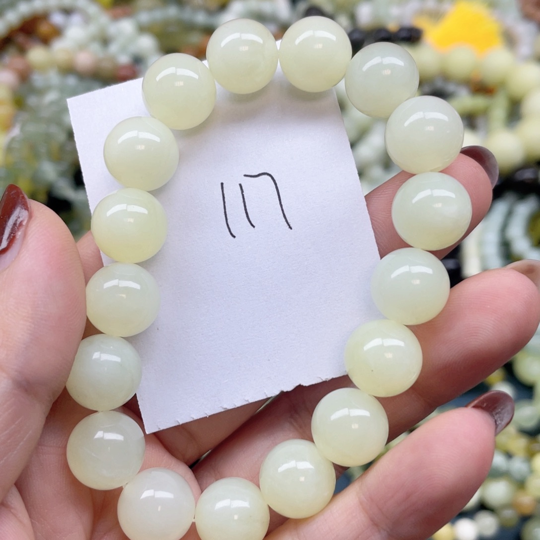 未镶嵌蛇纹石玉手串