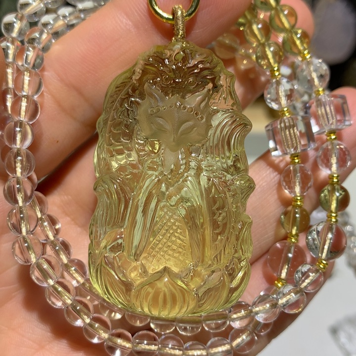 水晶颈饰未镶嵌天然