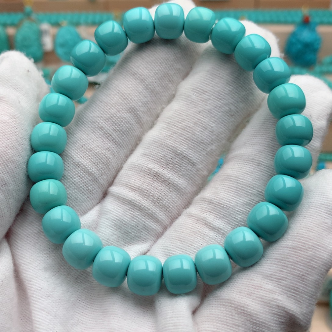 绿松石未镶嵌珠宝奇石8.6mm