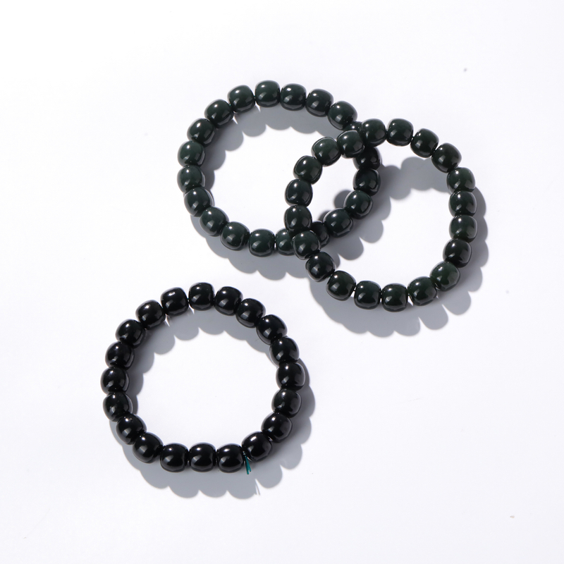 青玉老形手串(多样性发货，发其一）约10*9mm约33g 11241030-01