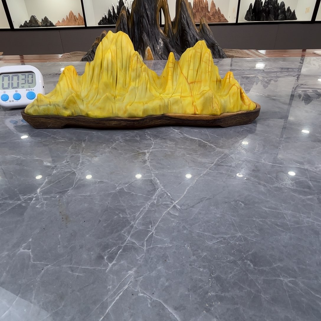 加***了砖雕灵璧石雕刻雕刻山峰摆件