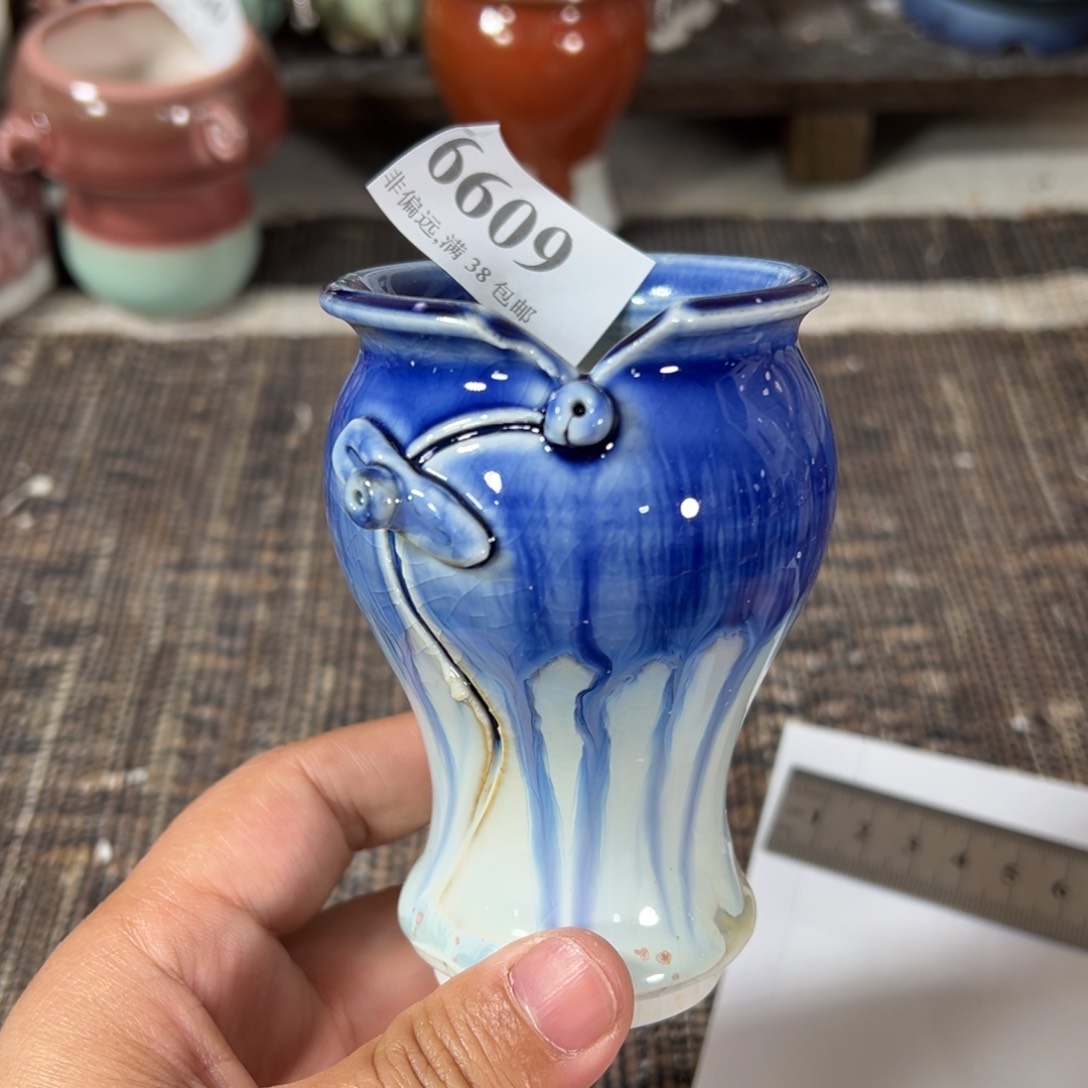 红陶口5高9 景德镇手工花盆