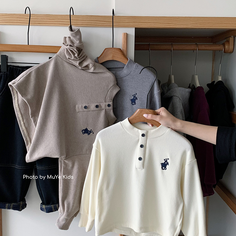 儿童冬季加厚刺绣打底衫MY8392