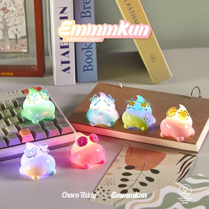 【拆盒】Emmmkun泡泡水中即亮灯系列潮玩盲盒手办（尾编加加乐）