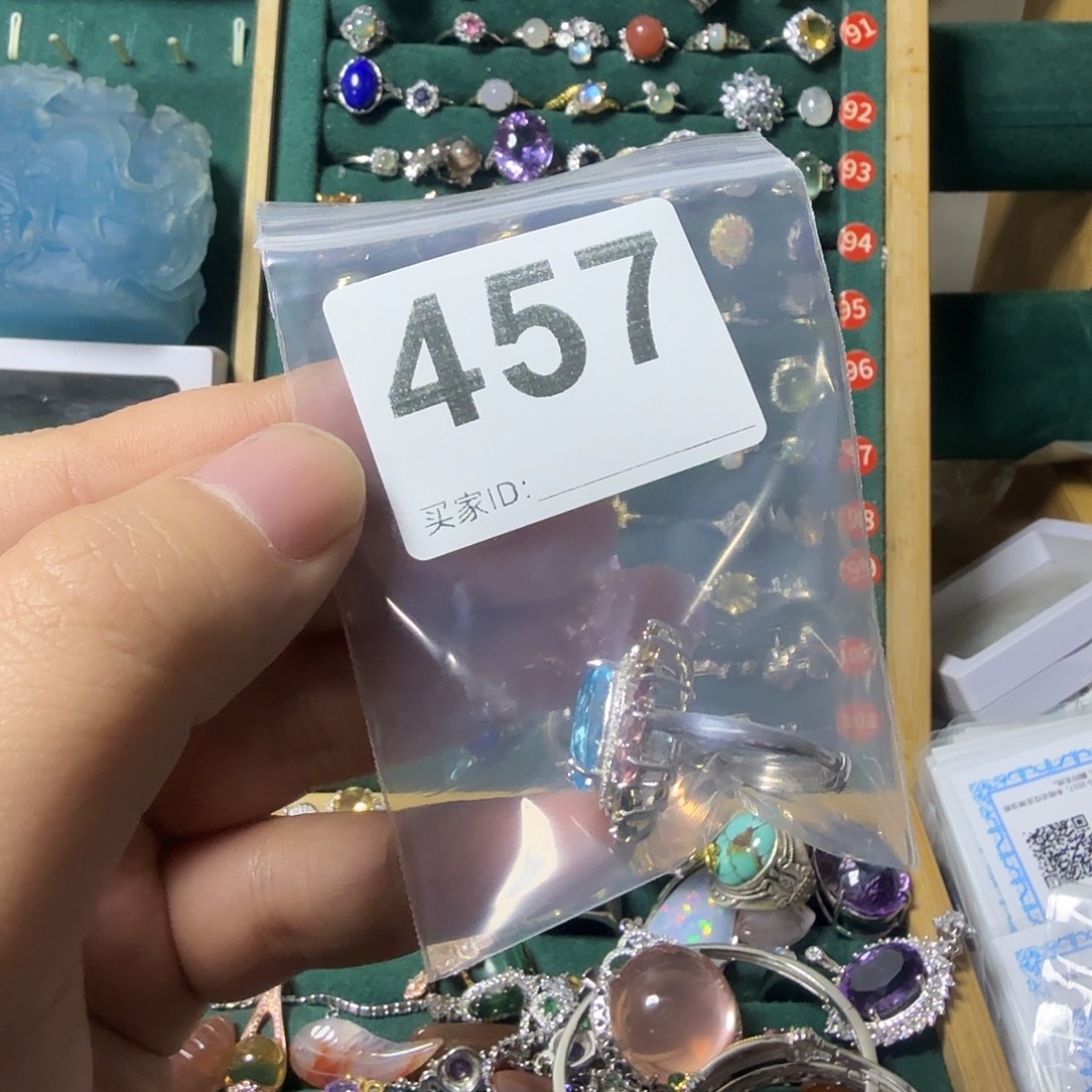 *****托帕石银S925镶嵌戒指