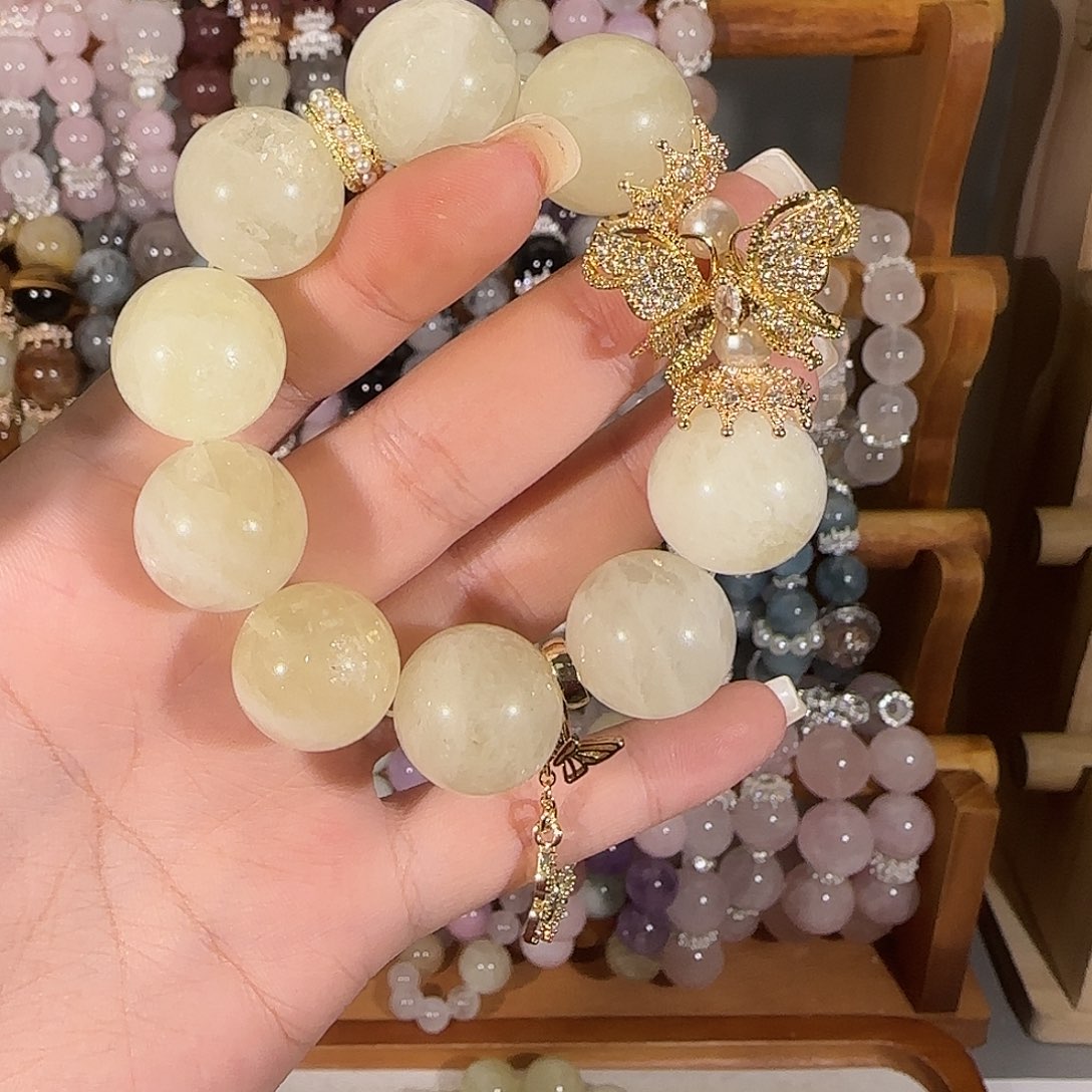 烟晶手链未镶嵌哈哈