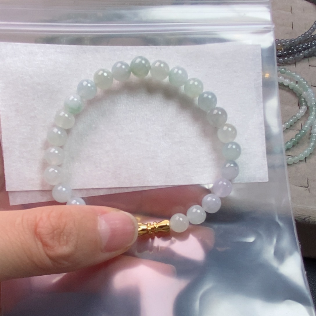 定制翡翠未镶嵌翡翠定制手链
