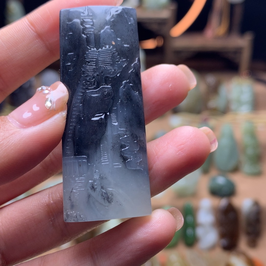 和田玉挂件未镶嵌七**，