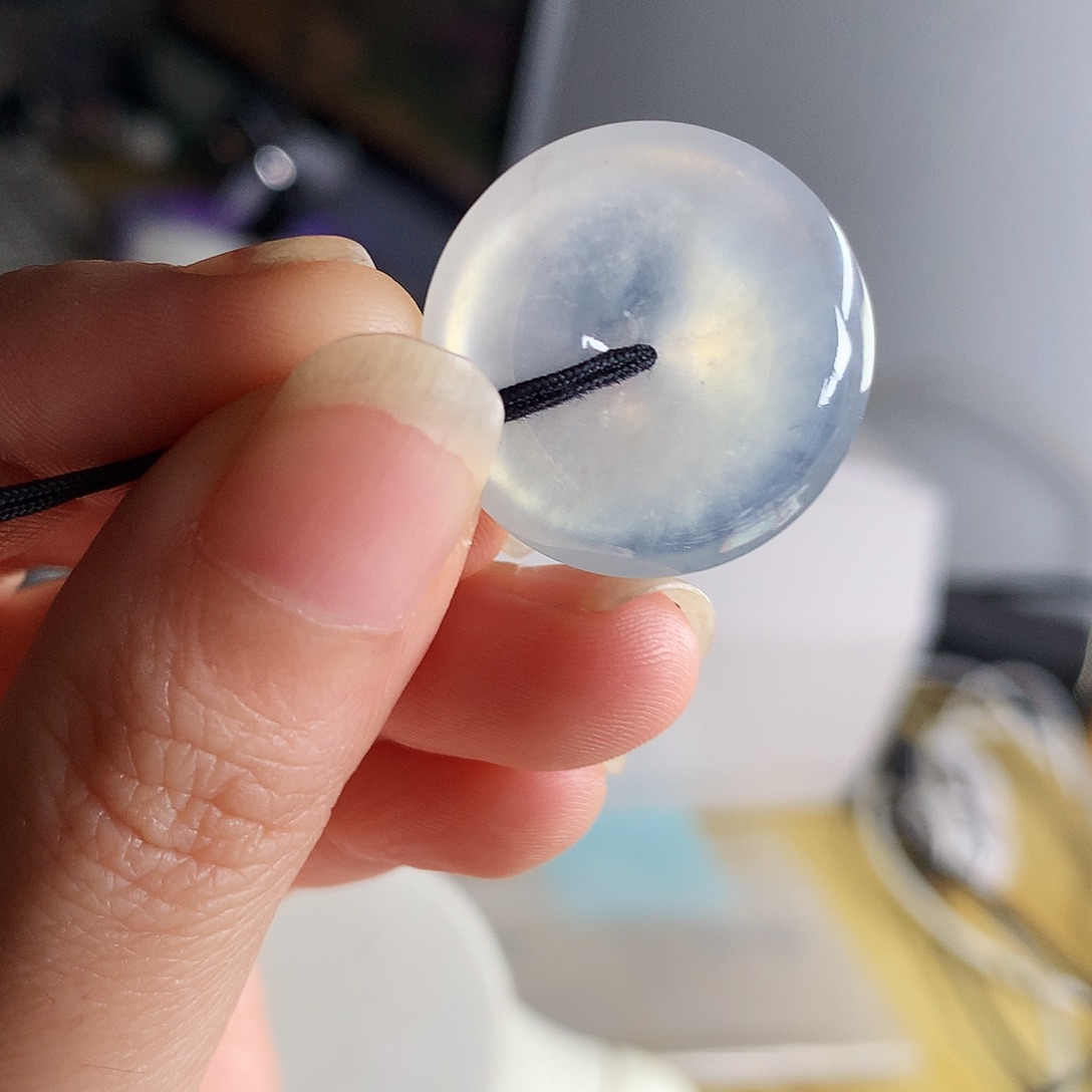 吊坠(不含链)未镶嵌翡翠平安扣