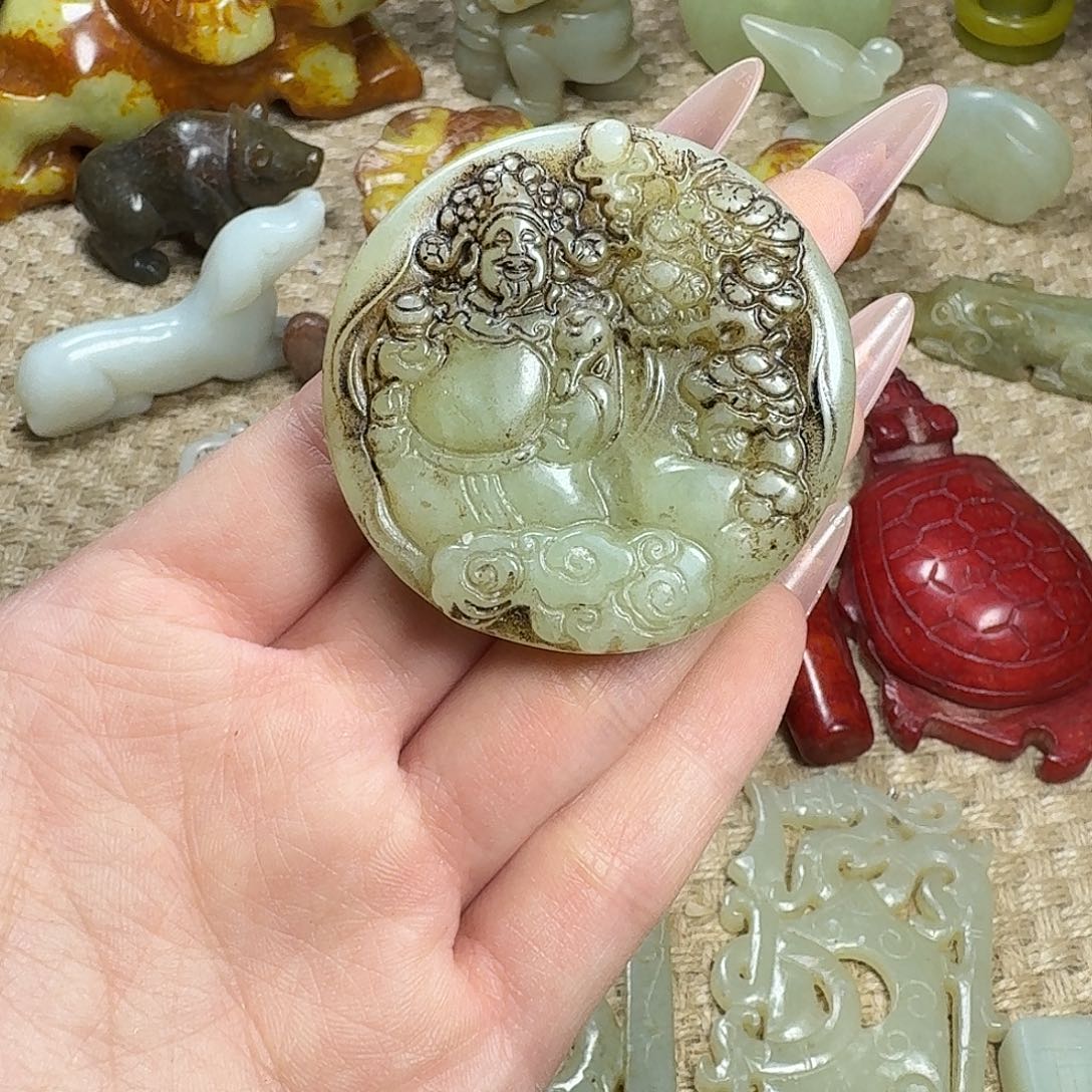 白玉菩提吊坠挂件