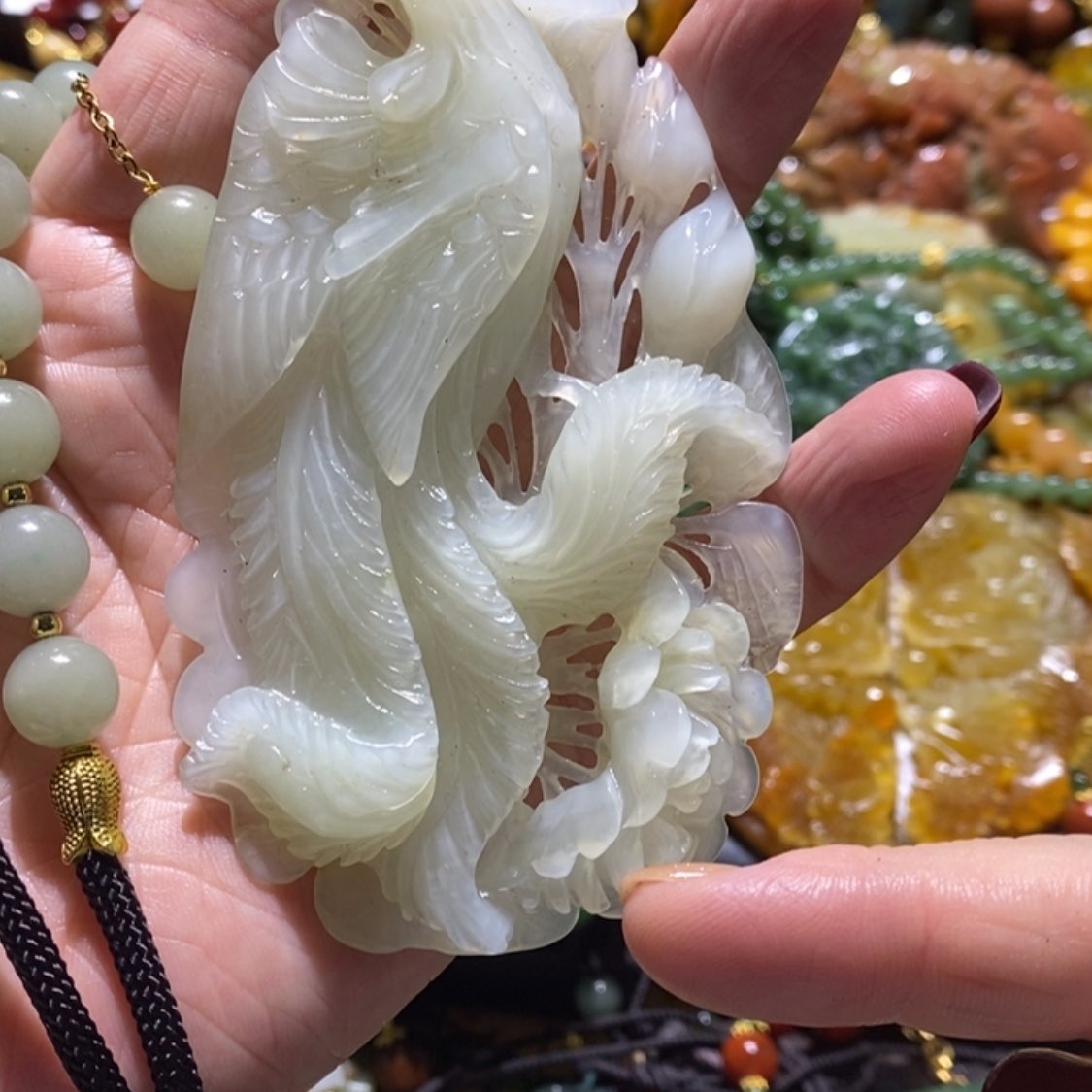 【闪购商品】岫玉毛衣链未镶嵌