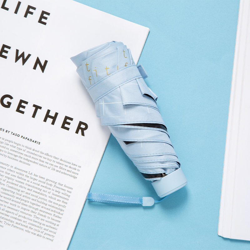 迷你便携口袋折叠伞防紫外线遮阳防晒晴雨两用太阳伞五折伞双11