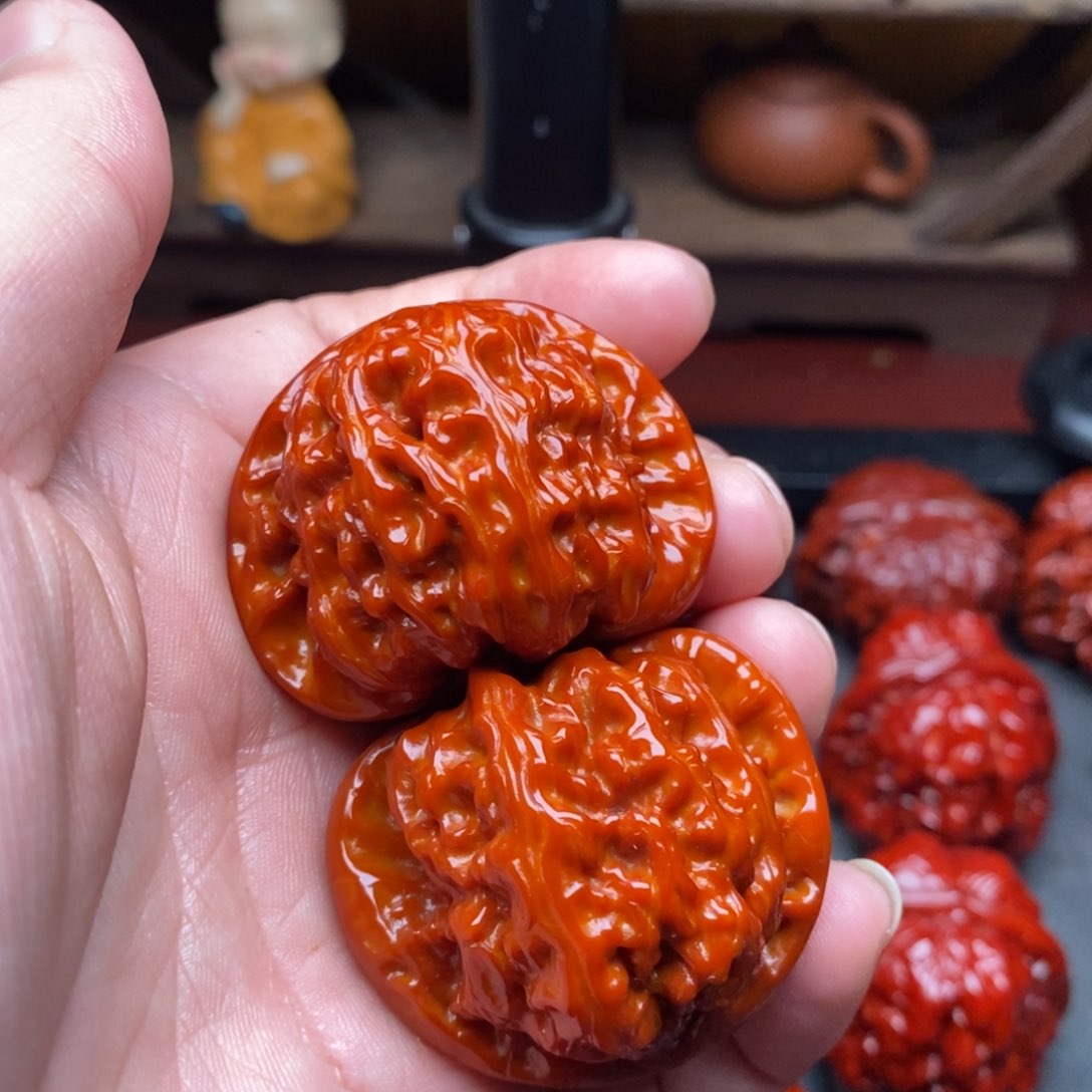 吊坠文玩核桃42白狮子