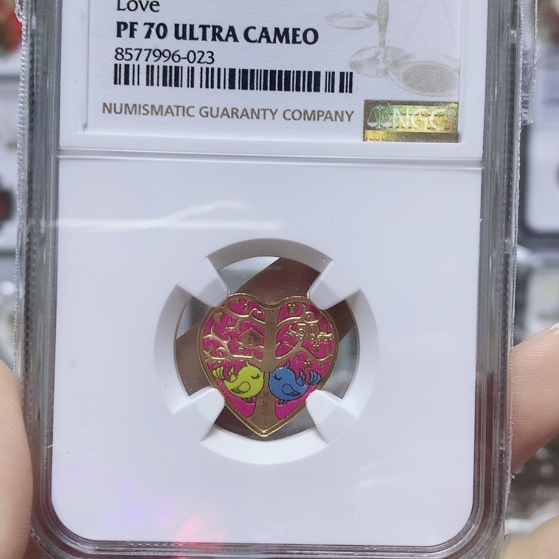 纯金琴瑟合鸣金币70分