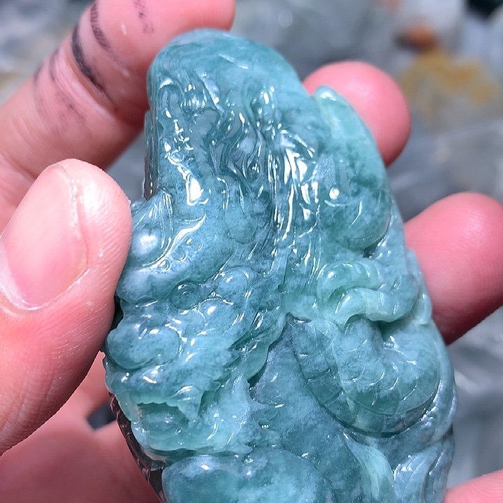 翡翠未镶嵌颈饰保真天然a货翡翠