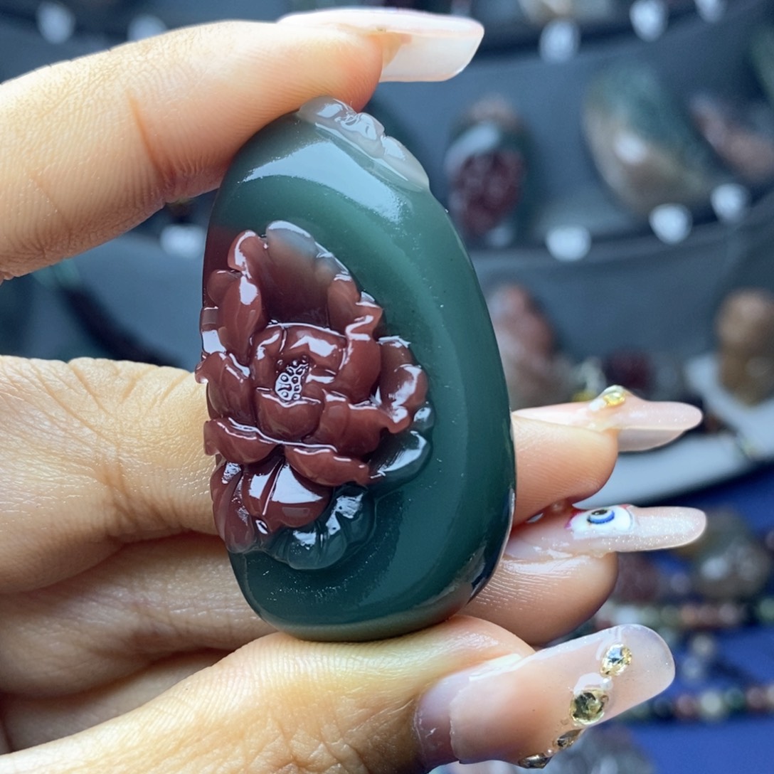 玛瑙/玉髓吊坠(不含链)未镶嵌