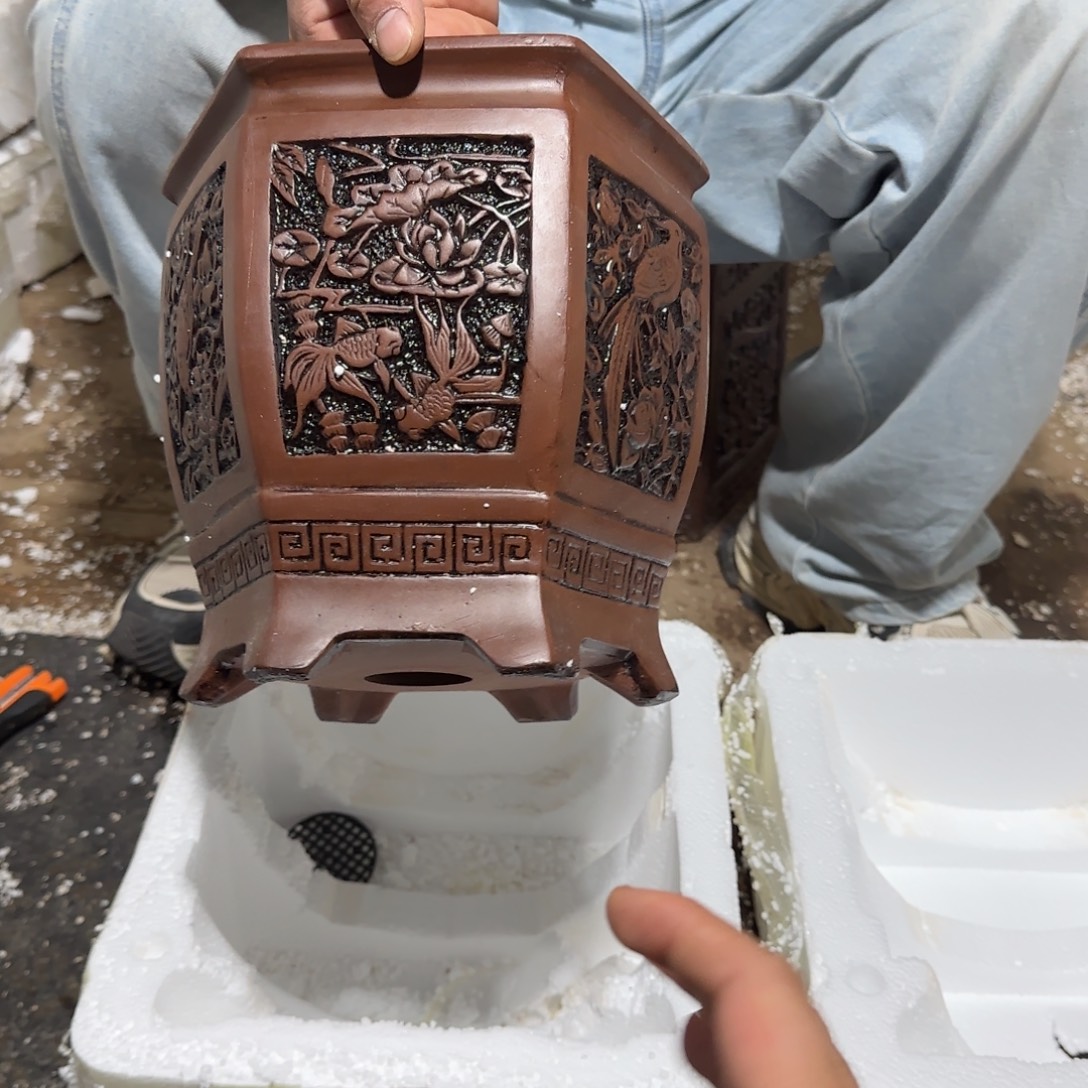 紫砂花盆口径20.20口径