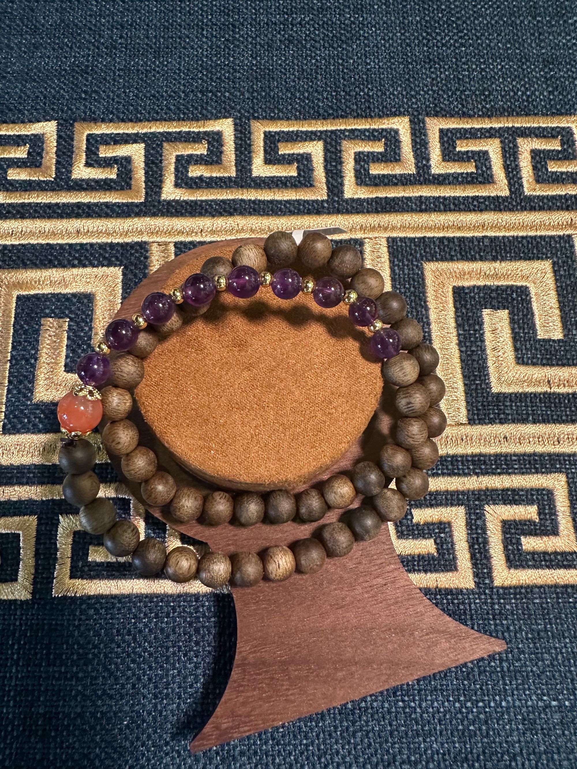 沉香{明德}天然沉香 沉香手串 c0008（多样性发一)