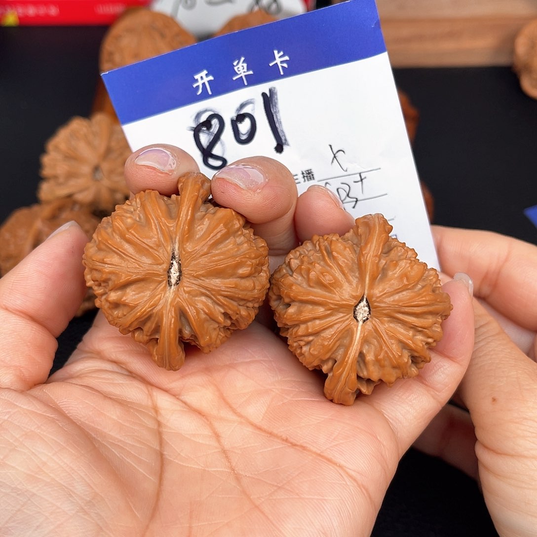 文玩核桃吊坠亥*来白狮子43尺。 无刀修。 801