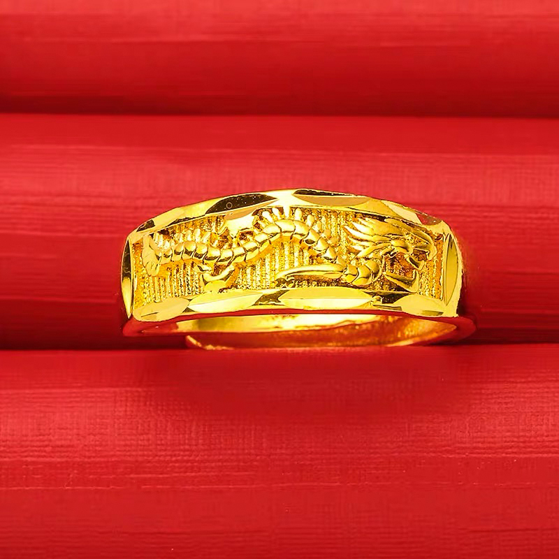 合金戒指 飞龙戒指 金色指环时尚素款经典百搭可调节合金FL025