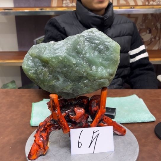 夜***影蛇纹石玉未镶嵌原石