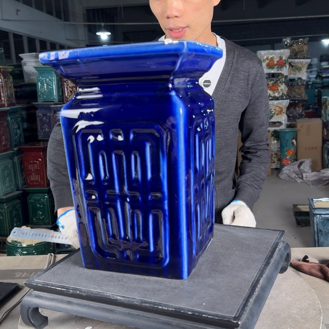 一风堂石湾花盆。泥子微瑕