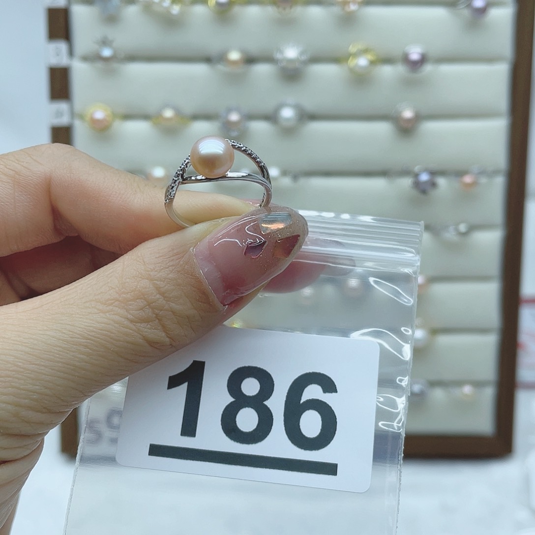 淡水珍珠珠宝奇石银S925镶嵌186