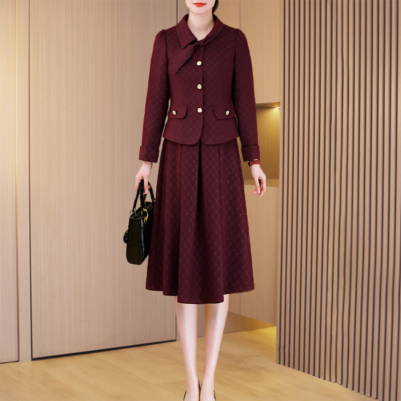 新款优雅新款气质时尚大气休闲收腰套裙23928-DXD